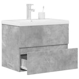 2 Piece Bathroom Furniture Set Concrete Grey Engineered Wood 3324914