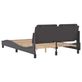 Bed Frame without Mattress "Zadar" Grey 120x200 cm Faux Leather 3208173