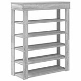 Shoe Rack Grey Sonoma 80x30x98 cm Engineered Wood 859937
