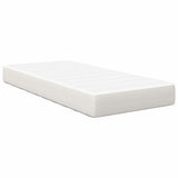 Bed Mattress with Mattress Cream 100 x 200 cm Fabric 42008273