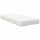 Bed Mattress with Mattress Cream 90 x 200 cm Fabric 42008268