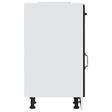 Kitchen Base Cabinet Lucca Black Engineered Wood 853698
