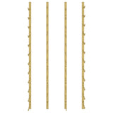 Wall Mounted Wine Rack for 24 Bottles 2 pcs Gold Iron 340886