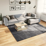 Rug HUARTE Short Pile Soft and Washable Anthracite 240x240 cm 375006