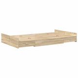 Storage Bed Frame Sonoma oak 120 x 190 cm Engineered wood 3335327