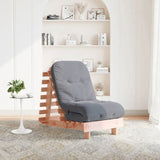 Futon Sofa Bed with Mattress 60x206x11 cm Solid Wood Douglas 846749