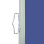 Patio Retractable Side Awning 120x500 cm Blue 48390
