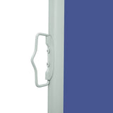 Patio Retractable Side Awning 120x500 cm Blue 48390
