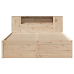 Bed Frame without Mattress 140x190 cm Solid Wood Pine 3323422