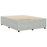 Bed Frame without Mattress Light Grey 140x190 cm Velvet 3285006