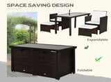 2 Seater Rattan Cube Garden Furniture Set, Rattan Dining Set with Cushions, Outdoor Dining Table and T3398P328390