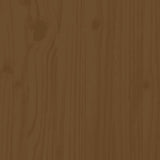 Bed Frame without Mattress Honey Brown 200x200 cm Solid Wood 3105428