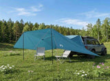 Car Tent with Roof Blue 308 x 215 x 220 cm Polyester and Steel 42028548