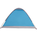 Camping Tent Dome 4-Person Blue Waterproof 94763