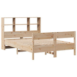 Bookcase Bed without Mattress 120x200cm Solid Wood Pine 3322990