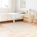 Anti-slip Shaggy Rug Cream 120 x 120 cm PP 4019783