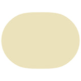 Table Cloth 5 pcs Oval Cream White 130 x 180 cm Polyester 42040272