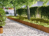 Lawn Edging 30 pcs Rusty 100 x 0.05 x 30 cm Weathering Steel 3335787