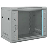 Network Cabinet with Storage Grey 60 x 45 x 50 cm Steel 42017637