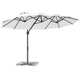 Umbrella Sand 372 x 198 x 243 cm Polyester and Aluminium 42003375