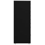 Mobile File Cabinet Black 28x41x109 cm Metal 335922
