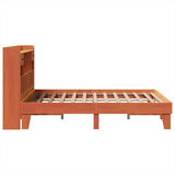 Bed Frame without Mattress Wax Brown 140x200 cm Solid Wood Pine 3308845