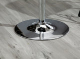 Modern Height Adjustable Counter Bar Table with 360&deg Swivel Tabletop and Electroplating Metal T3398P342992