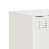 Sideboard White 99x39x73 cm Steel 841726