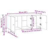 TV Cabinet High Gloss White 99 x 34.5 x 50 cm Engineered Wood 895639