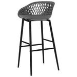 Bar Chairs 4 pcs Grey 248163