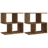 ZNTS Bedside Cabinets 2 pcs Brown Oak 50x30x51.5 cm Engineered Wood 815833