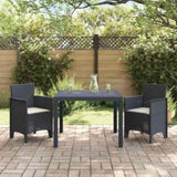 Garden Dining Set 3 pcs Anthracite Polypropylene 3378676