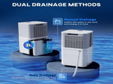 10L/Day 2000ML Portable Quiet Dehumidifier for Home Laundry Room Bedroom Basement, Electric Moisture T3398P378791