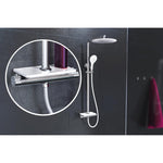 ZNTS EISL Overhead Shower Set with Thermostatic Mixer GRANDE VITA Chrome-white 446476