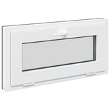 Basement Window RISOR 80 x 40 cm PVC and Glass Anthracite 42052413