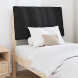 Upholstered Headboard Black 80 cm Solid Pine Wood 879421