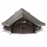 Tipi Tent Brown Grey 700 x 700 x 395 cm Polyester and Steel 42029020