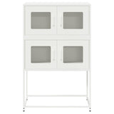 ZNTS Highboard White 68x39x107 cm Steel 853349