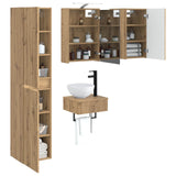 Bathroom Furniture Set 5 pcs Artisan Oak 3407254
