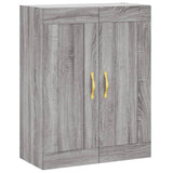 Wall Mounted Cabinet Grey Sonoma 69.5x34x90 cm Engineered Wood 835016