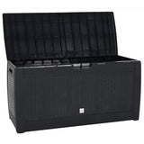 Garden Storage Box Anthracite 119x48x60 cm Polypropylene 152197