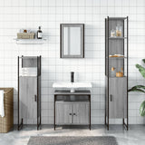 4 Piece Bathroom Furniture Set Grey Sonoma Engineered Wood 3214828