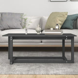 Coffee Table Grey 110x55x45 cm Solid Wood Pine 822169