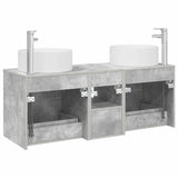 Bathroom Furniture Set 3 pcs Concrete Grey 3405950