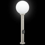 Bollard Light with Sensor&Outlet 80 cm Stainless Steel IP44 4006107