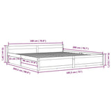 Bed Frame without Mattress with Drawers Super King 3103574