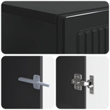 TV Cabinet Black Engineered Wood 896016