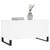 Coffee Table White 90x44.5x45 cm Engineered Wood 830980
