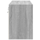 TV Wall Cabinet with LED Lights Grey Sonoma 80x31x45 cm 852290
