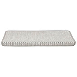 Stair Mats Self-adhesive Sisal-Look 30 pcs 65x21x4 cm Platina 3365882